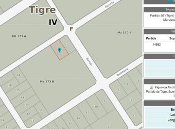 Terreno , Tigre · Venta Lote 1059 m² Lagunas del Carolino - Villa La Ñata - Dique Luján