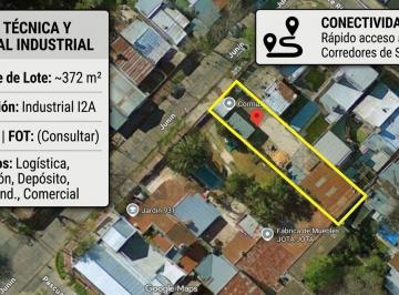 Terreno · 373m² · Venta Lote Industrial 372 m² San Fernando