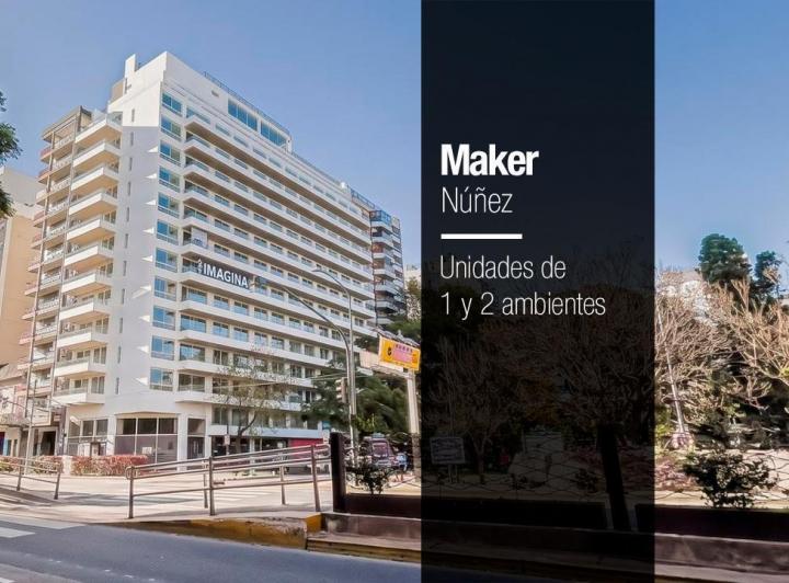 Desarrollo vertical · Maker Nuñez + en Construcción | Unidades de 1 y 2 Ambientes