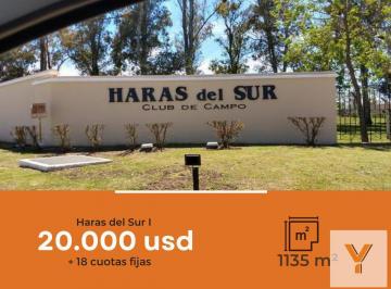 Terreno · 1135m² · Terreno en Venta - 1135 m² - Haras del Sur I [financiado]