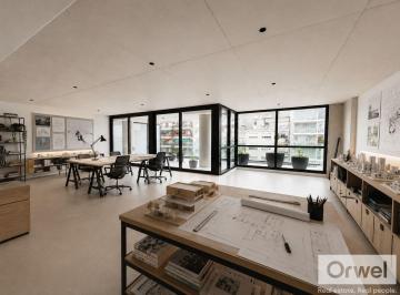 Oficina comercial · 101m² · 1 Ambiente · 1 Cochera · Oficina en Venta o Alquiler en Belgrano. Seguridad. Balcon