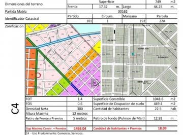 Terreno · 749m² · Lote Venta Moron Para Emprendimiento 749 m²