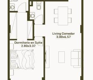Departamento · 37m² · Venta Departamento en Pozo de 1, 2 y 3 Ambientes en Morón Financiado
