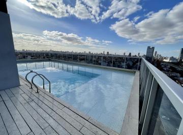 Piscina de exterior · Alquiler Monoambiente Oficina. Palermo Hollywood. Full Amenities. Seguridad 24hs. Terraza 360.