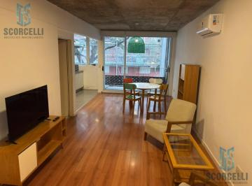 Departamento · 42m² · 1 Ambiente · Alquiler Amoblado con Balcón Al Frente / Sup 48 m², Muy Luminoso!