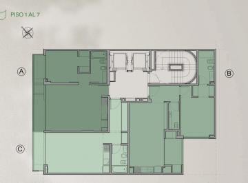 Departamento · 52m² · 2 Ambientes · 2 Ambientes en Palermo, 58,90 m², Esquema de Pago Especial en Pozo