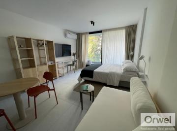 Departamento · 53m² · 2 Ambientes · Departamento/oficina en The Mark! Sin Muebles. Al Frente con Patio y Balcon.