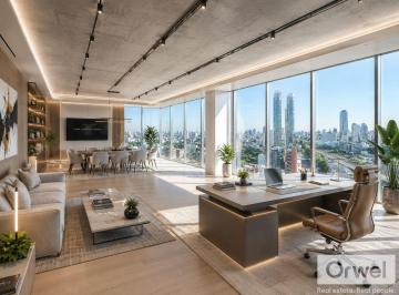 Oficina comercial · 172m² · 1 Ambiente · 1 Cochera · Oficina en Alquiler en Palermo, Edificio Qiub - Cochera!