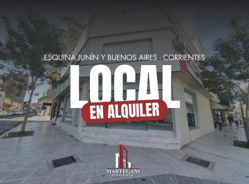Local comercial · 100m² · 4 Ambientes · Alquiler Local Comercial, Junín Esquina Buenos Aires, Corrientes Capital