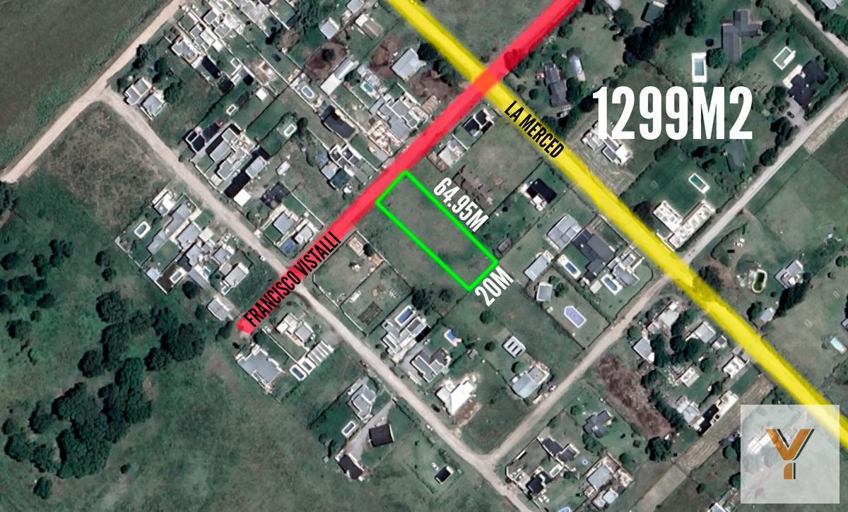 Terreno de 1299mts2 en venta ubicado en calle Vistalli entre La Merced y Los Huesos