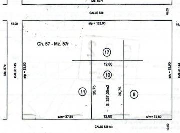 Terreno · 337m² · Lote en Venta en San Carlos La Plata