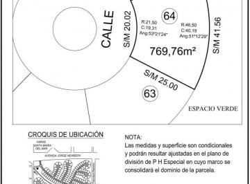 Terreno · 769m² · Casonas del Harás - Lote 64 de Cañada