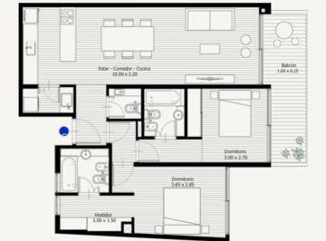 Departamento · 82m² · 3 Ambientes · Venta 3 Amb a Estrenar Full Amenities Palermo