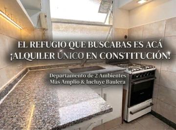 Departamento · 38m² · 2 Ambientes · Alquiler Depto 2 Ambientes 38 m Constitución
