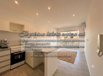 Departamento · 36m² · 2 Ambientes · Departamento 2 Ambiente Venta San Cristobal