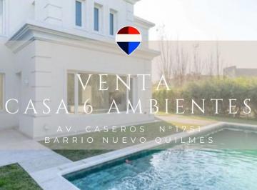 Casa · 300m² · 6 Ambientes · 2 Cocheras · Casa Venta Nuevo Quilmes 6 Amb. Apto Credito
