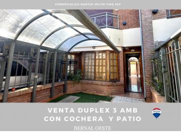 Departamento · 70m² · 3 Ambientes · 1 Cochera · Venta Duplex 3 Ambientes con Cochera en Bernal
