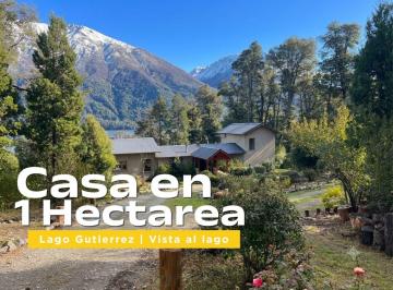 Casa · 390m² · 4 Ambientes · Venta Casa Una Hectarea Vista Al Lago Gutierrez