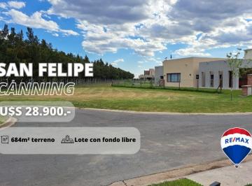 Terreno · 684m² · Lote en Venta en San Felipe Canning