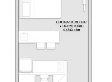 Departamento · 24m² · 1 Ambiente · Departamento Venta Monoambiente 27 m Pozo