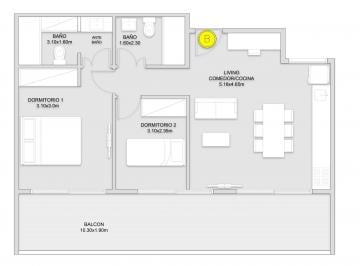 Departamento · 60m² · 3 Ambientes · Departamento Venta 3 Ambientes 80 m Pozo