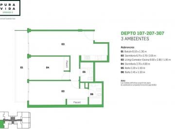 Departamento · 70m² · 3 Ambientes · Venta Depto 3 Amb Full Amenities Villa Urquiza