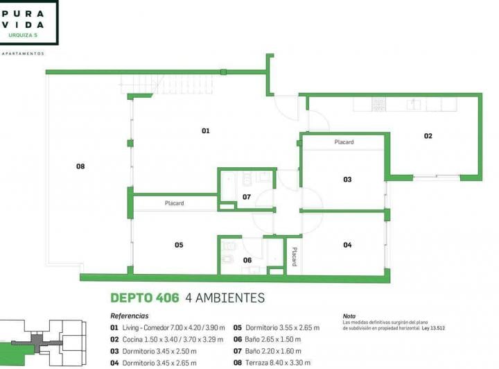Departamento · 102m² · 4 Ambientes