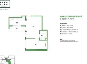 Departamento · 42m² · 2 Ambientes · Venta Depto 2 Amb Full Amenities Villa Urquiza