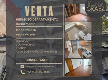 Departamento de 3 ambientes, Rosario · Amplio Departamento de Categoría 2 Dorm. Mendoza 616
