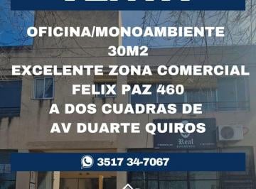 Oficina comercial de 1 ambiente, Córdoba · Oficina/monoambiente 30 m² Zona Av Duarte Quiros y Felix Paz