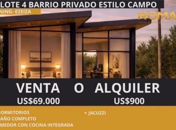 Casa de 3 ambientes, Ezeiza · Venta o Alquiler de Casa a Estrenar.