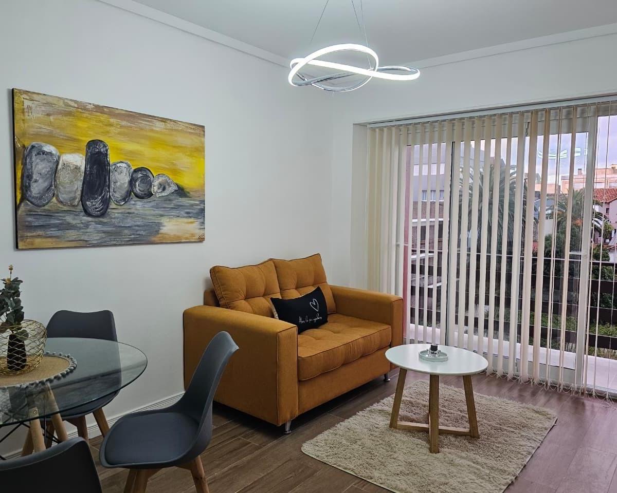 2 ambientes al frente con 2 balcones y vista al mar