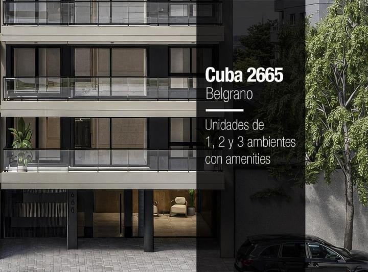 Desarrollo vertical · Cuba 2665 + en Construcción | Unidades de 1, 2 y 3 Ambientes