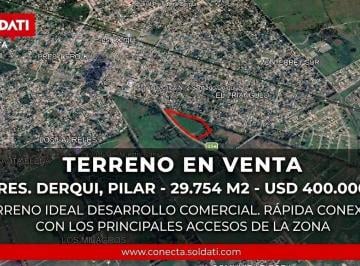 Terreno · 29754m² · Terreno de 29.754 m², Venta con 300 m Sobre Av Ramon Pacheco (Ruta 234) Presidente Derqui - Pilar