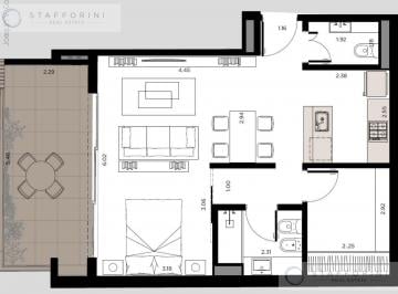 Departamento · 51m² · 2 Ambientes · Monoambiente a Estrenar Villa Devoto
