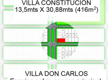 Terreno · 416m² · Terreno en Venta en Villa Constitucion
