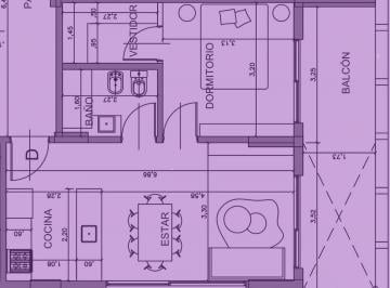 Departamento · 45m² · 2 Ambientes · Venta Departamento 2 Ambientes Banfield Balcon