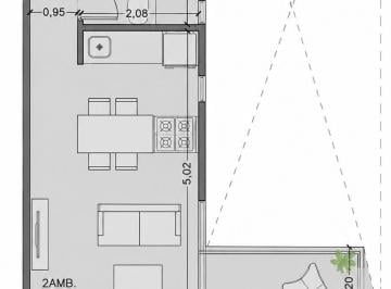 Departamento · 37m² · 2 Ambientes · Departamento Venta 2 Ambientes 40 m Caballito