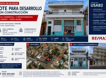 Terreno · 195m² · Venta en Bloque Lote con Local + Dos Depto Liniers