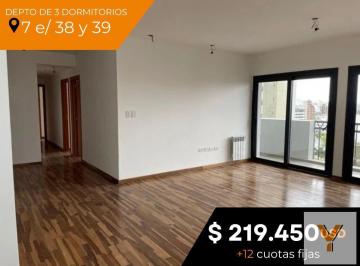 Departamento · 130m² · 4 Ambientes · Departamento en Venta - 3 Dorm. 2 Baños - 138 m² - La Plata [financiado]