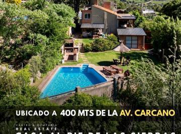 Casa · 200m² · 6 Ambientes · 1 Cochera · Venta Gran Casa de 3 Dorm. con Pileta y Vista a Las Sierras en Sol y Río, Villa Carlos Paz
