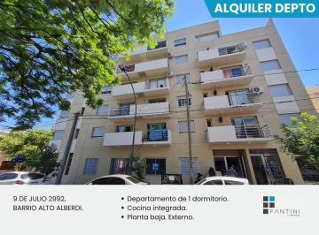 Departamento · 43m² · 2 Ambientes · Alquiler Alto Alberdi. 1 Dormitorio. Planta Baja. Externo. Mampa. Moderno. Luminoso.