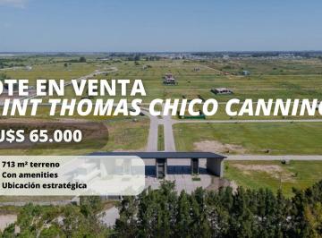 Terreno · 713m² · Lote en Venta Saint Thomas Chico Canning Cuotas