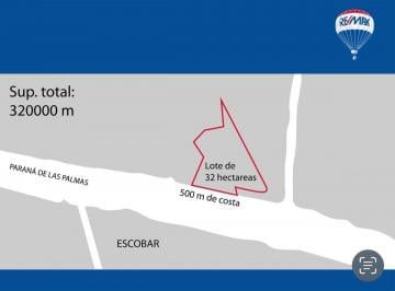 Terreno · 320000m² · Venta 32 Ha Islas Parana de Las Palmas