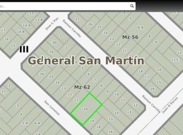 Terreno · 480m² · Venta en Bloque Gral. San Martin