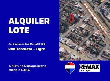 Terreno · 1917m² · Lote en Alquiler en Don Torcuato 50 m Panamericana
