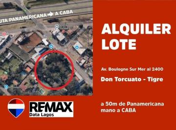 Terreno · 2243m² · Alquiler Lote en Don Torcuato a 50 m Panamericana
