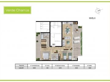 Departamento · 30m² · 1 Ambiente · Monoambiente con Parrillero y Tza. en Cordon