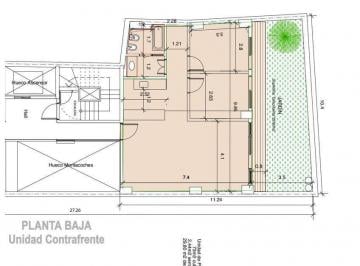 Departamento · 103m² · 3 Ambientes · Local / Oficina en Alquiler con Jardín Privado