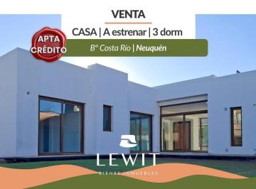 Casa · 165m² · 4 Ambientes · Venta Casa a Estrenar | 3 Dorm. | Bº Costa Río | Neuquén